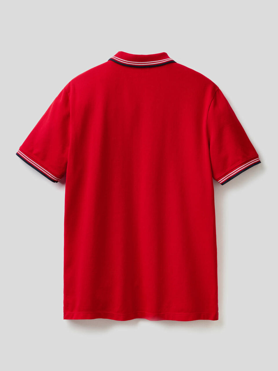 Short sleeve stretch cotton polo image number 2