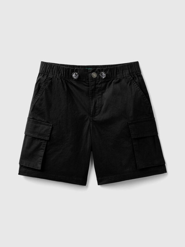 Cargo bermuda shorts in stretch cotton Junior Boy