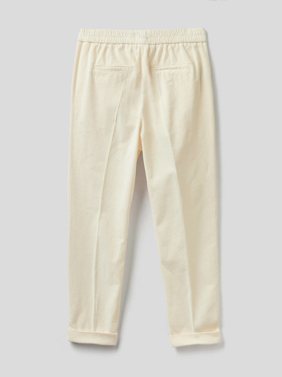 Chinos in velvet with stretch waist image number 2