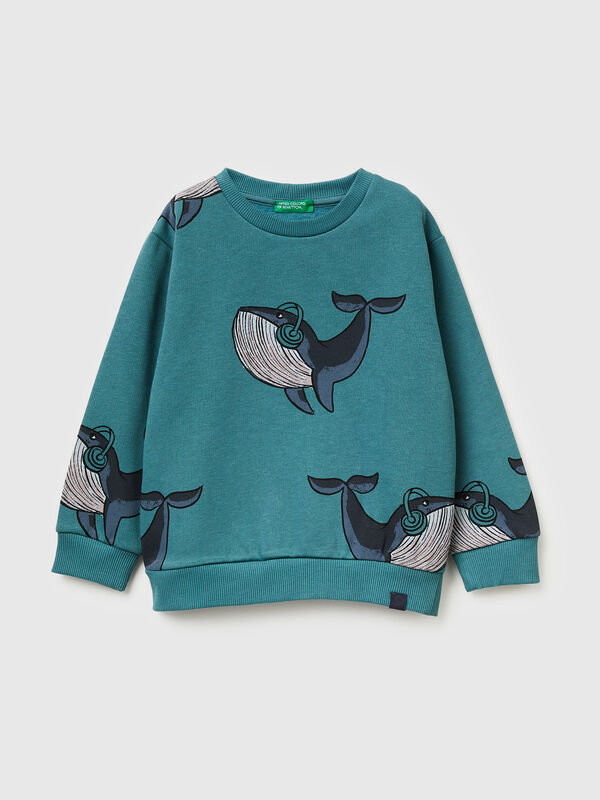 Regular fit sweatshirt with print Junior Boy