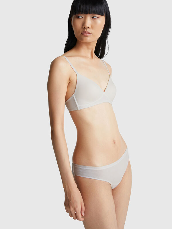 Padded cotton bra Women