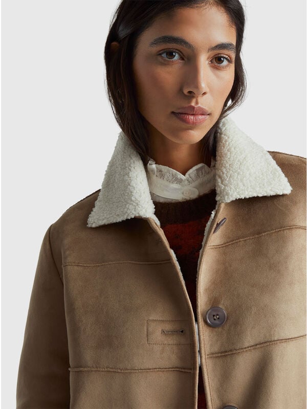 Suede-look jacket Suede-look jacket Women