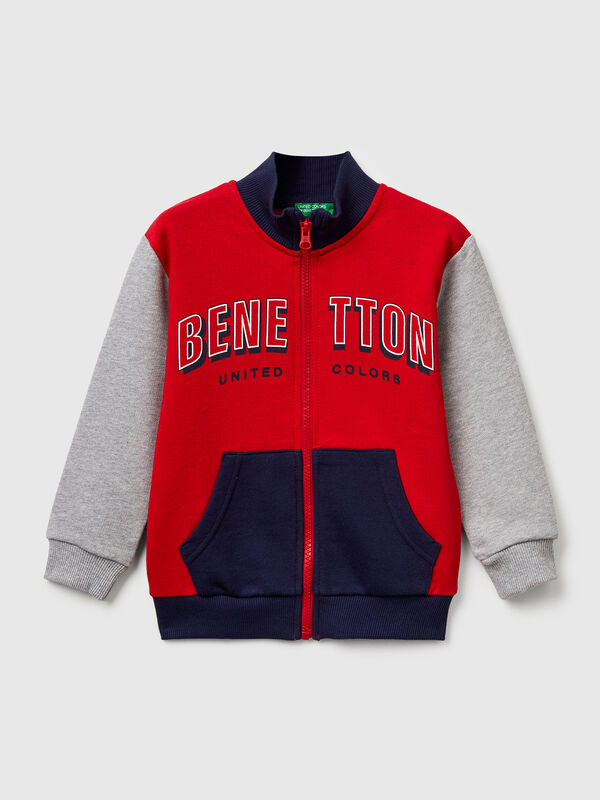 Cotton sweatshirt with logo Junior Boy