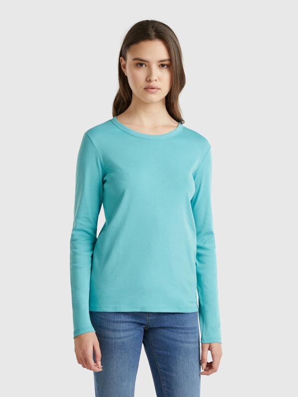 Long sleeve pure cotton t-shirt Women