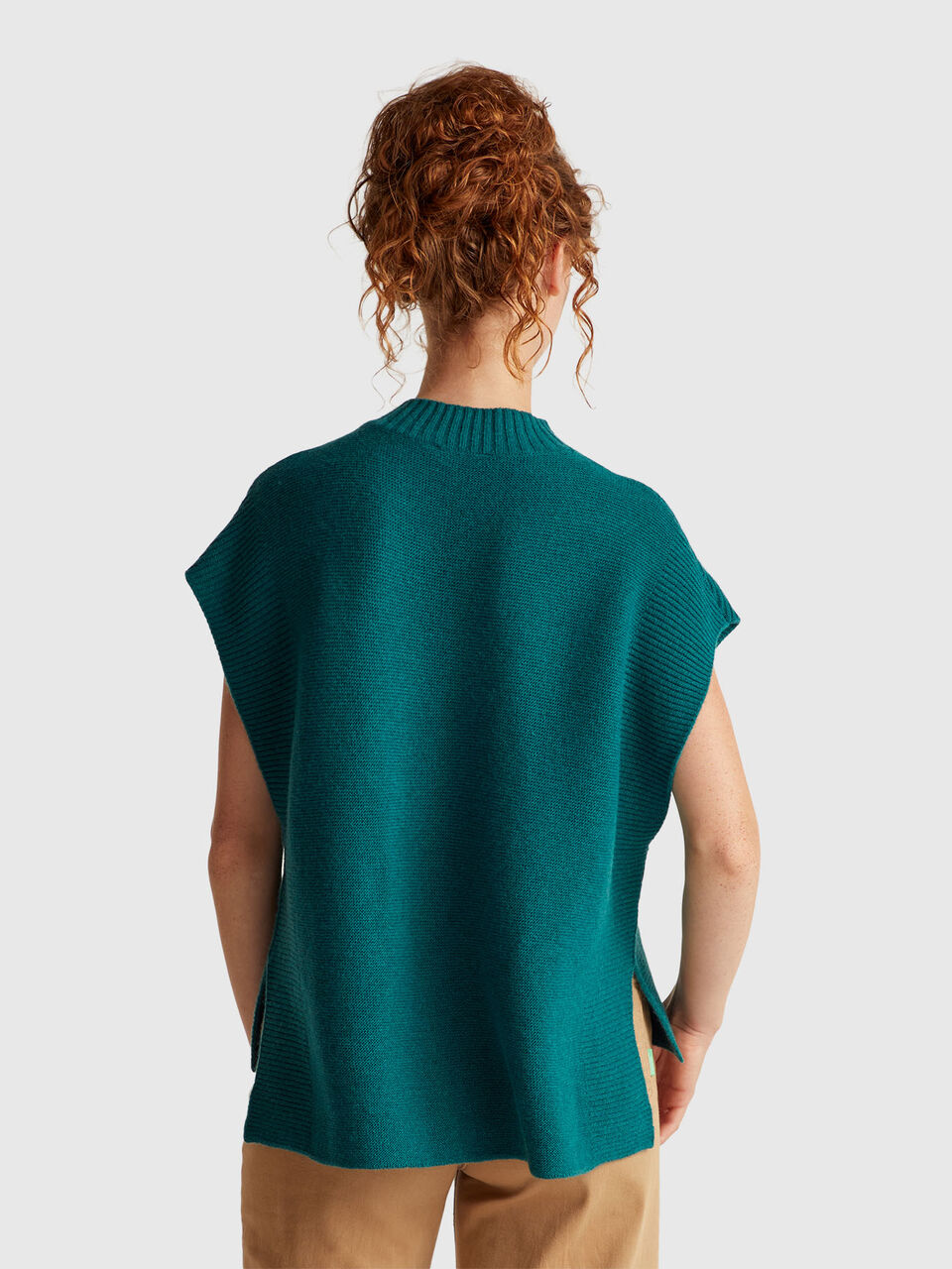 SLEEVELESS SWEATER Women image number null