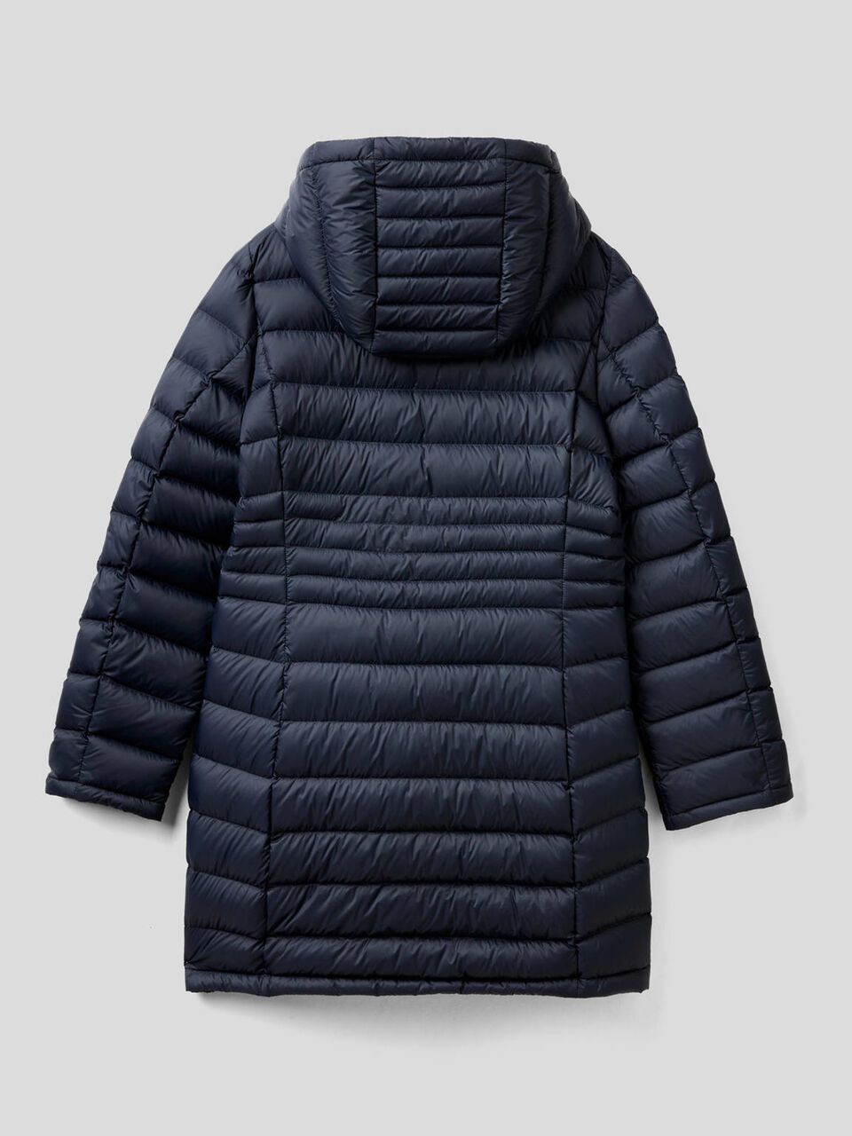 Waisted puffer jacket with hood image number 2