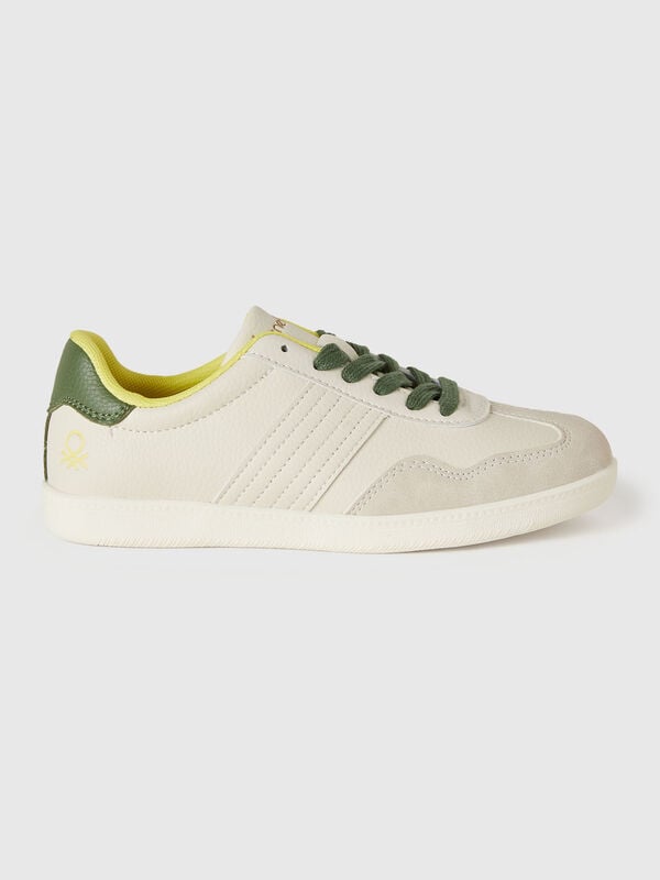 Sneakers in imitation leather and suede  Junior Boy