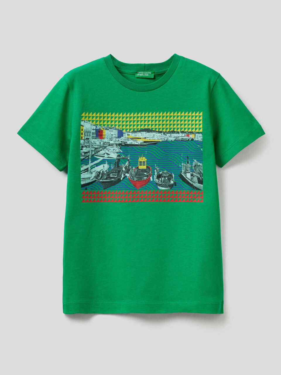 T-shirt with landscape print image number null