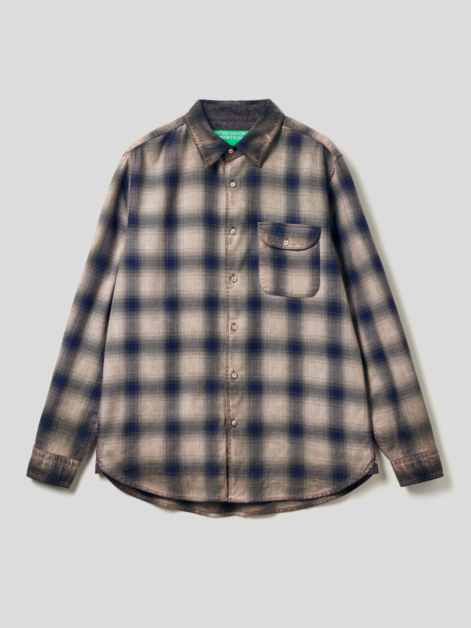 Check shirt with patches image number 1
