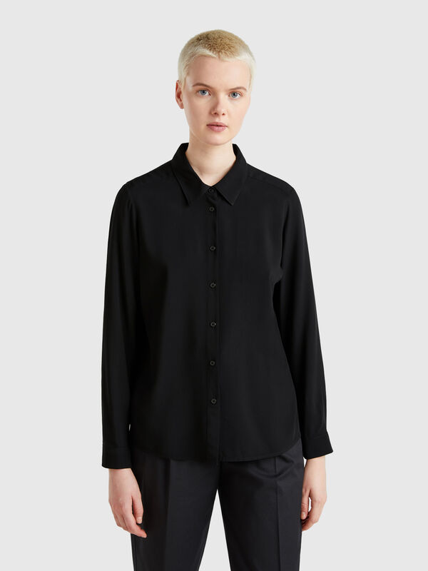 Regular fit viscose shirt Women