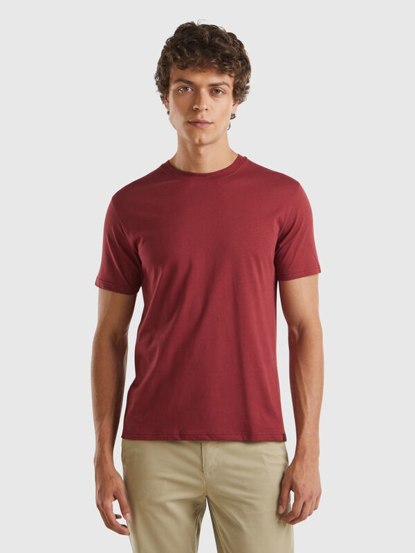 Burgundy t-shirt Men