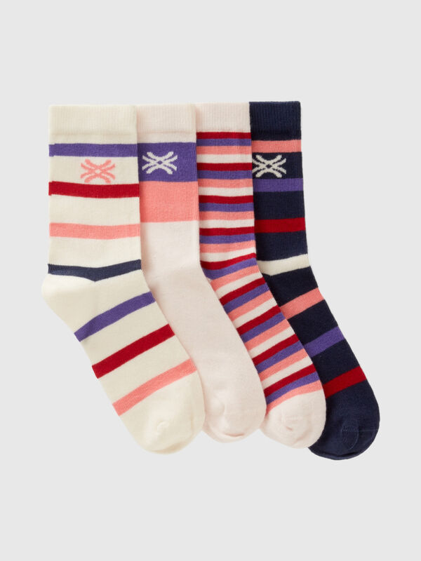 Set of striped jacquard socks Junior Boy