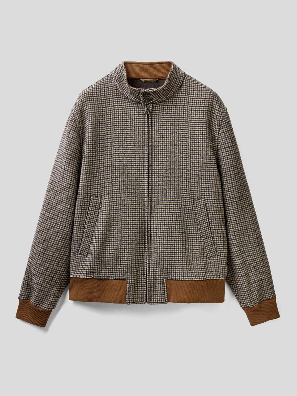 Check pattern jacket image number 1
