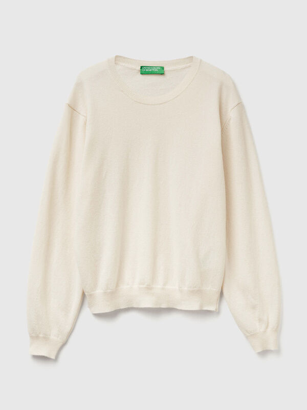 Relaxed fit pure Merino wool sweater Women