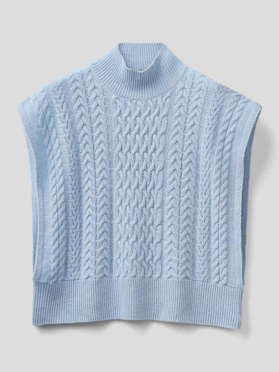 Knit vest in wool blend image number 1
