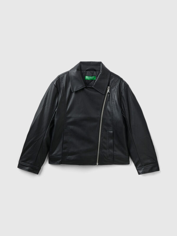 Jacket in coated fabric