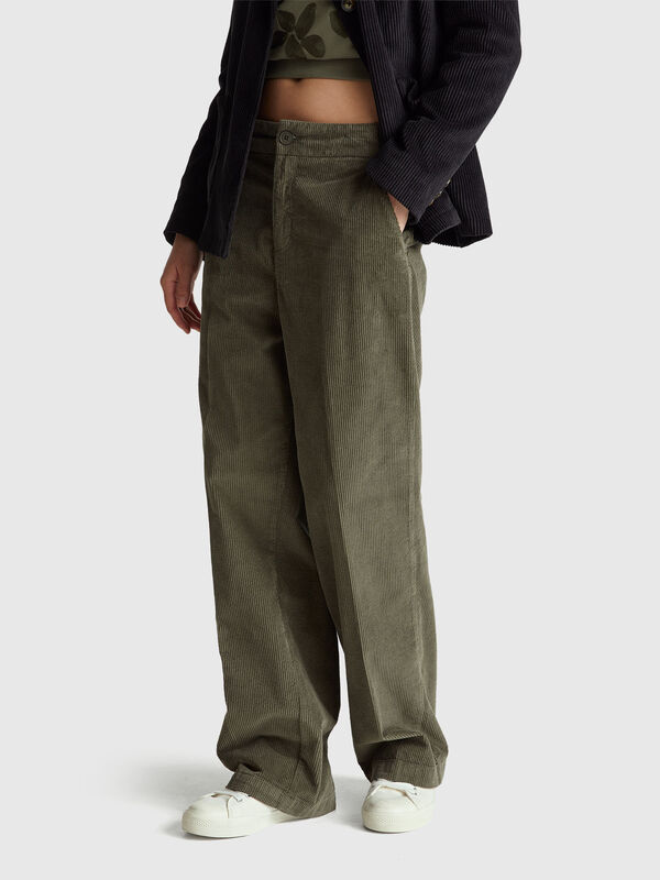 Wide velvet pants Women