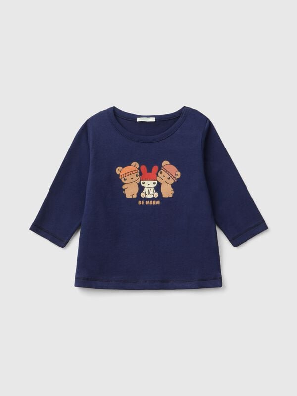 T-shirt in warm organic cotton New Born (0-18 months)