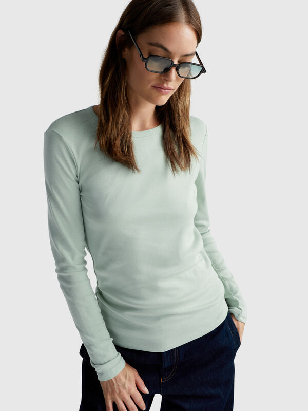 Long sleeve 100% cotton t-shirt Women