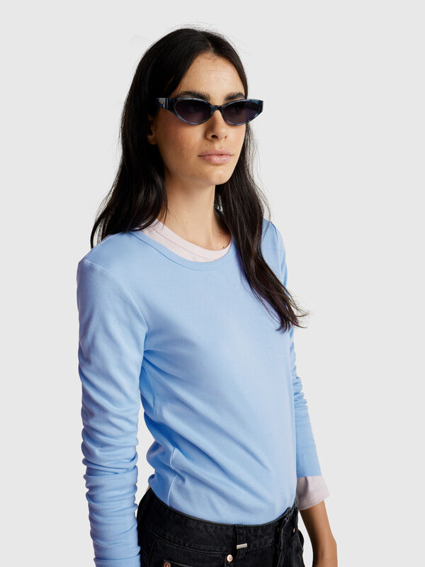 Long sleeve 100% cotton t-shirt Long sleeve 100% cotton t-shirt Women