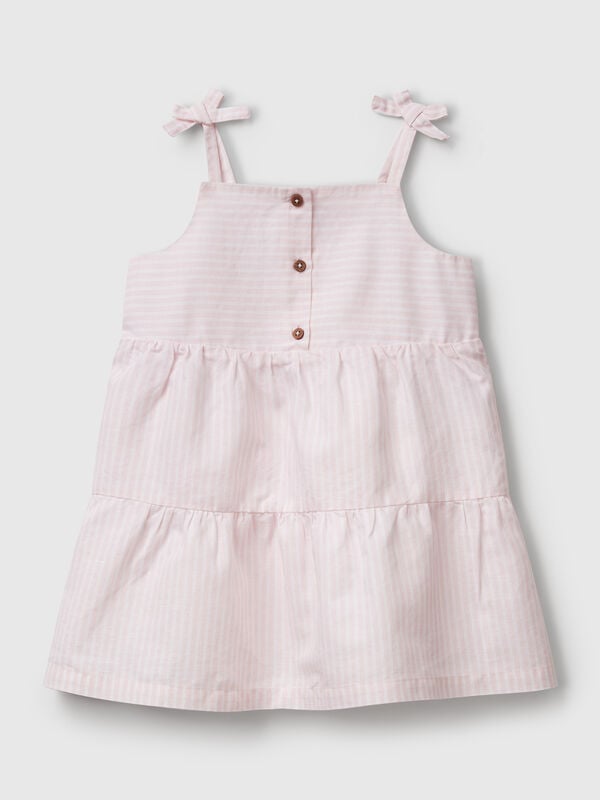 Flounced dress with flower print Junior Girl