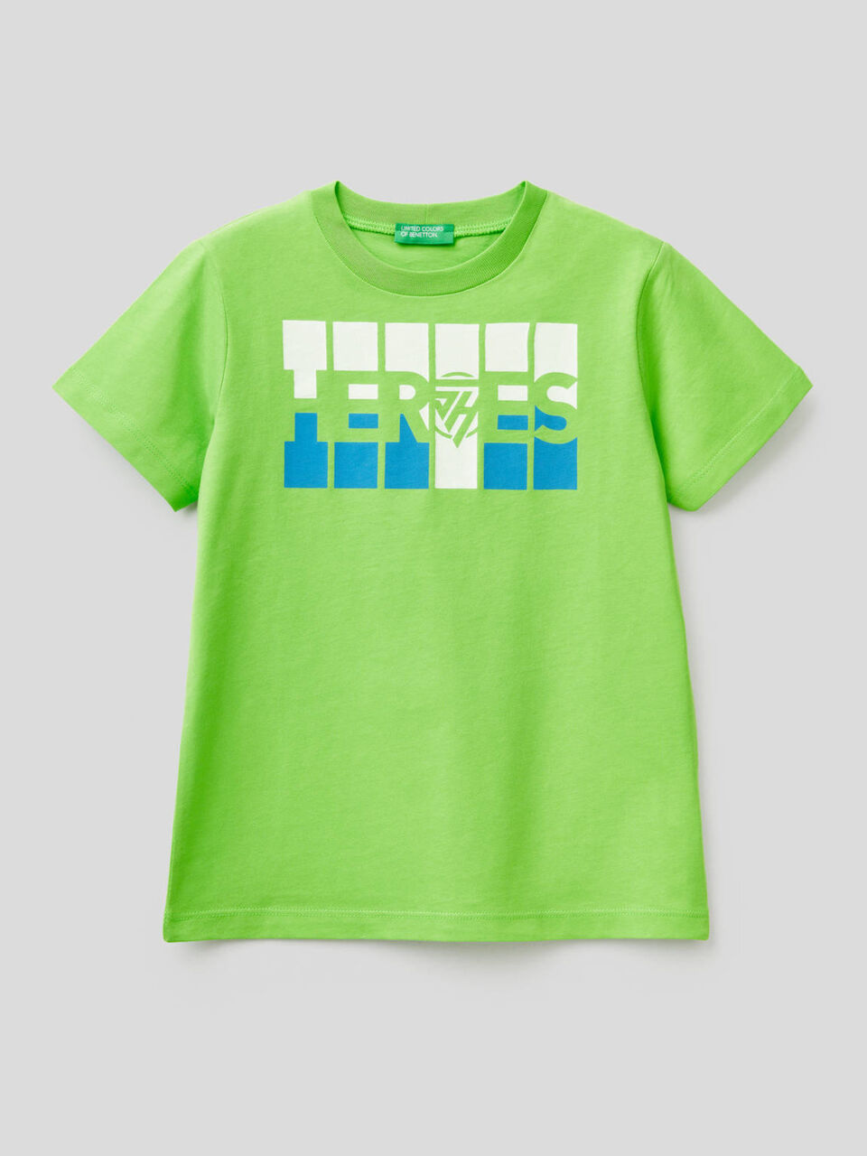 Sweater in cotton with print image number null