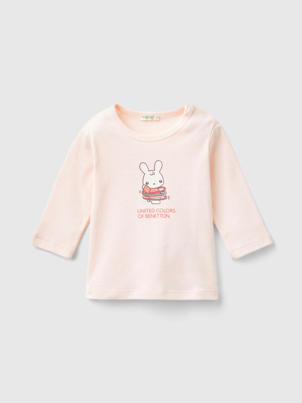 Long sleeve 100% organic cotton t-shirt New Born (0-18 months)