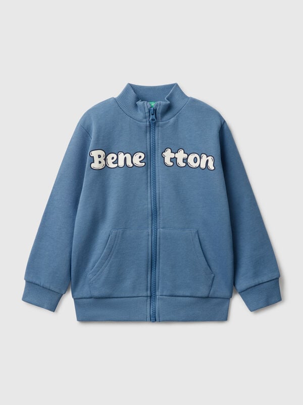 Sweatshirt in cotton with zip Junior Boy