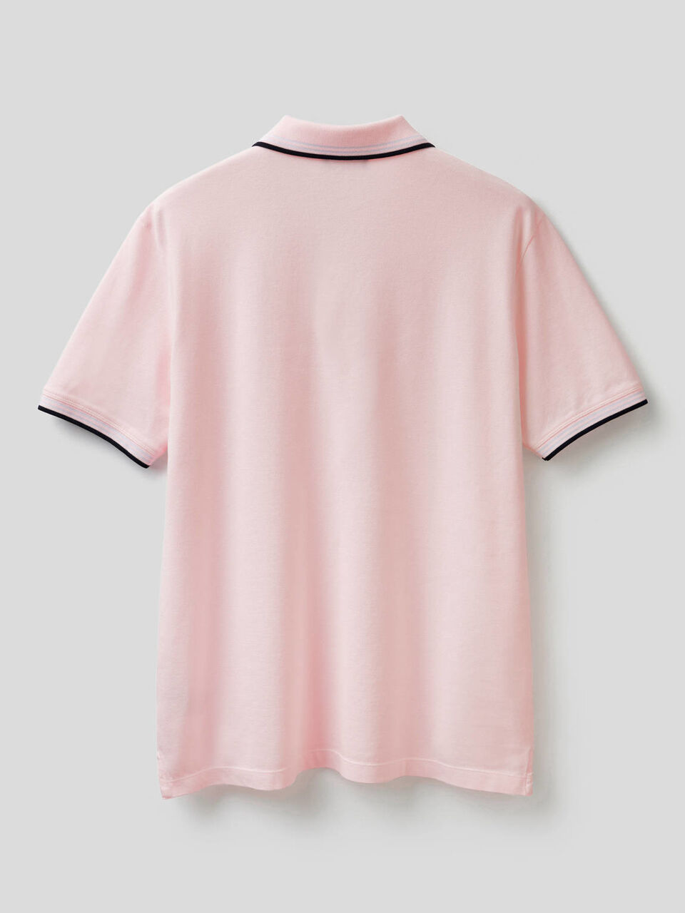 Short sleeve stretch cotton polo image number 2