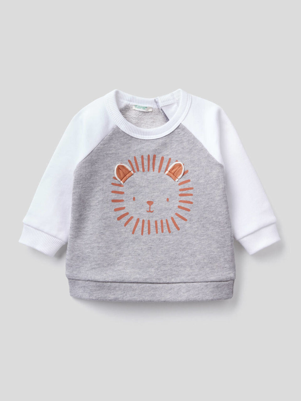 Organic cotton sweatshirt with print image number null
