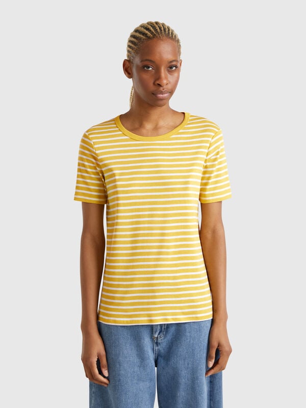 Crew neck striped t-shirt Women