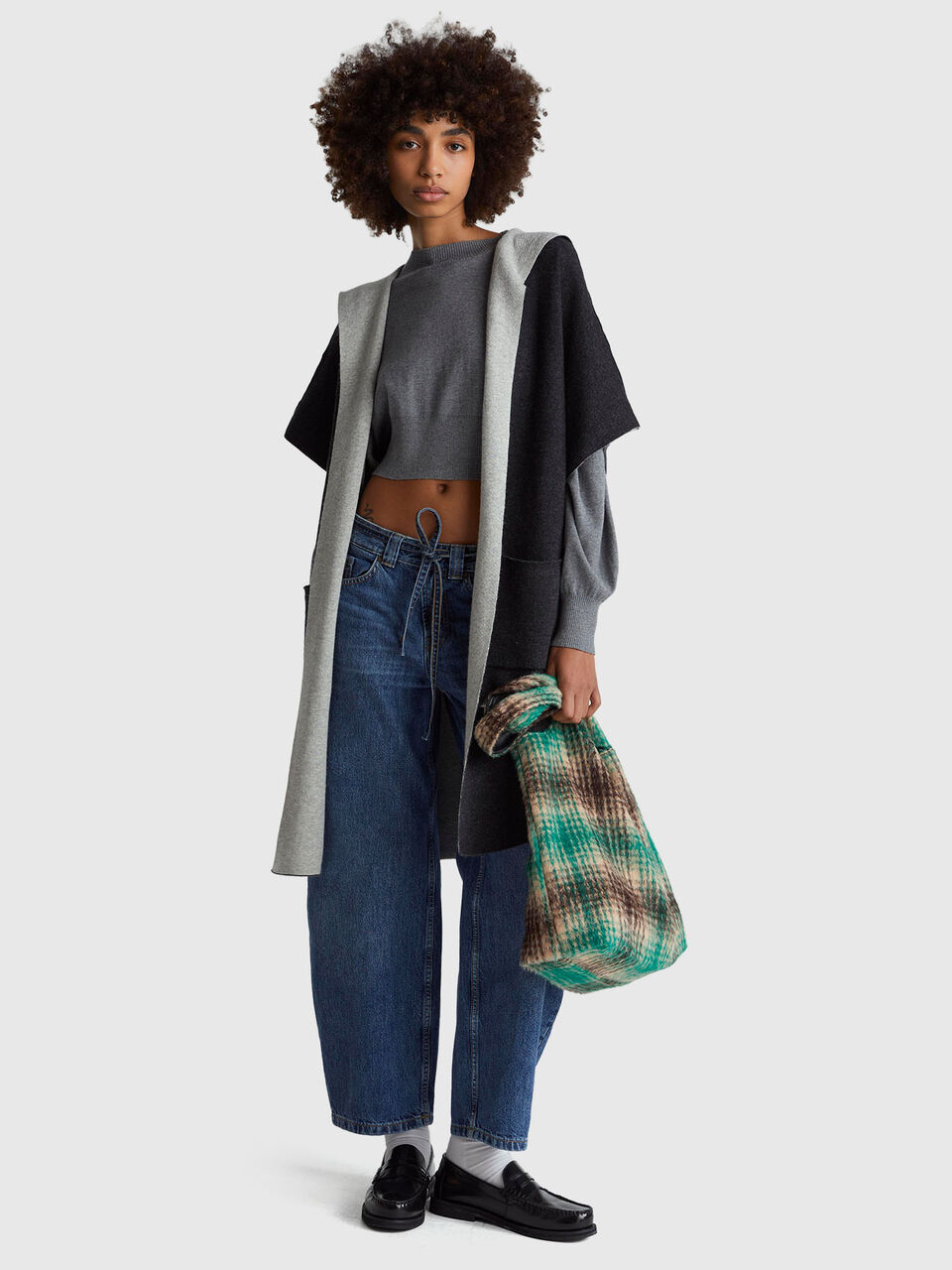 KNITTED COAT Women image number null