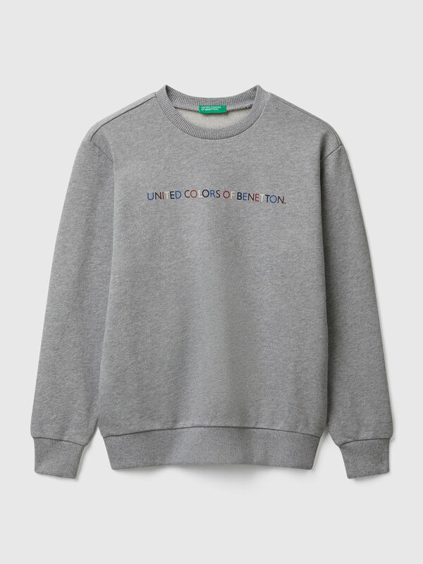 Cotton sweatshirt with logo Junior Boy