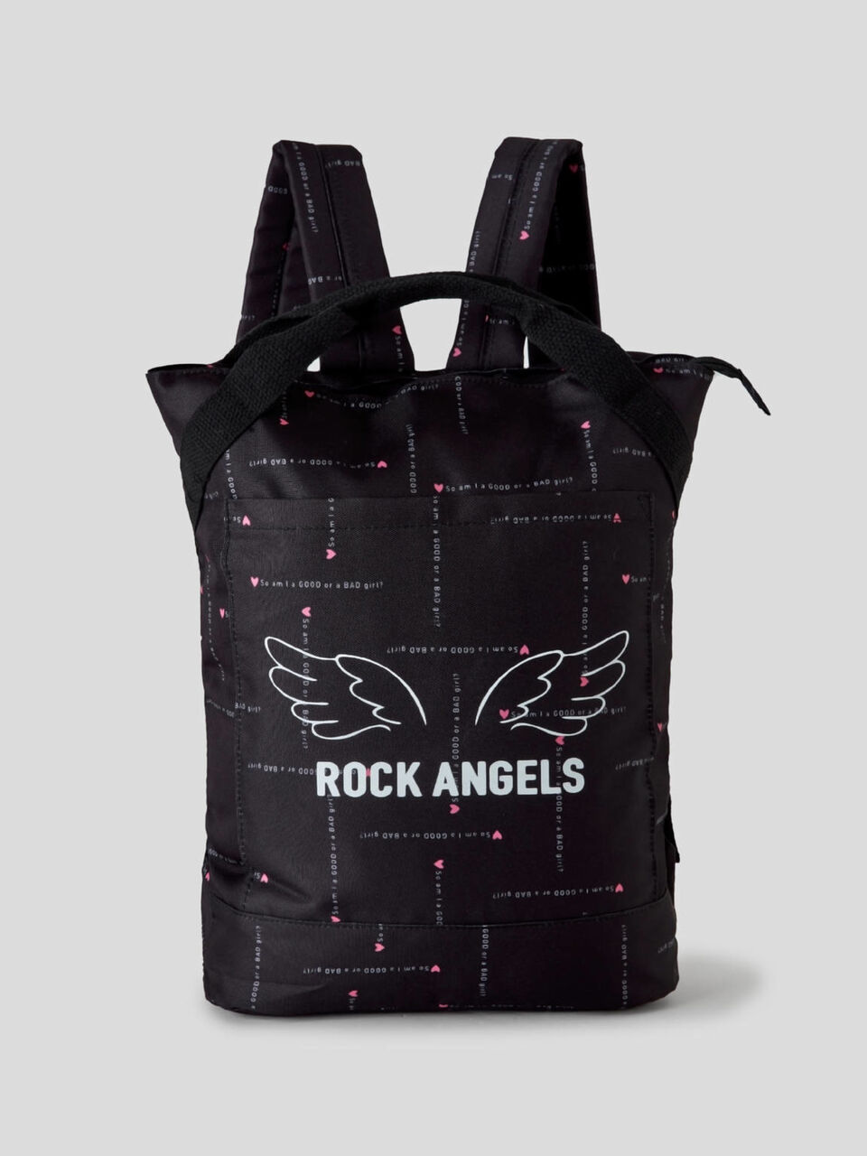 Patterned nylon rucksack image number 1