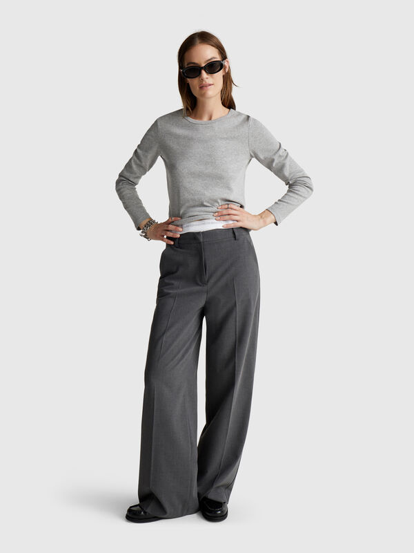 Long sleeve 100% cotton t-shirt Long sleeve 100% cotton t-shirt Women