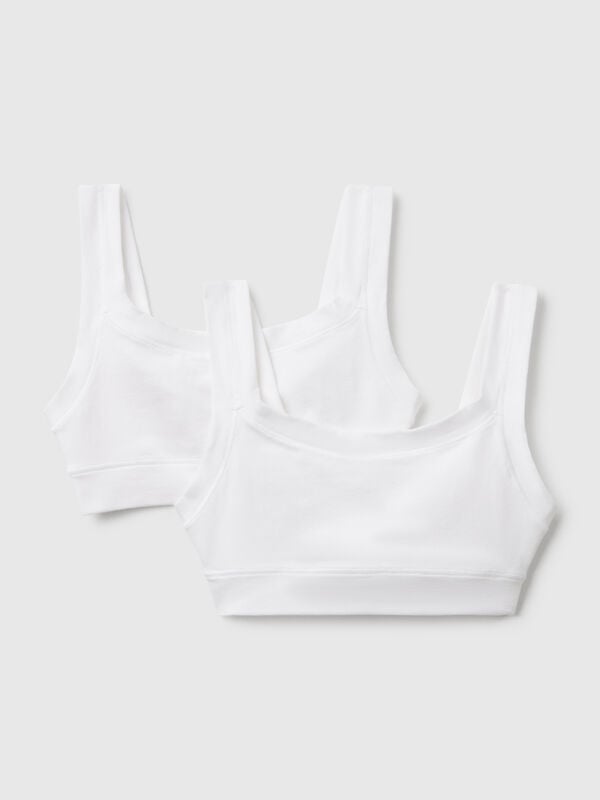 Two tops in super stretch cotton Junior Girl
