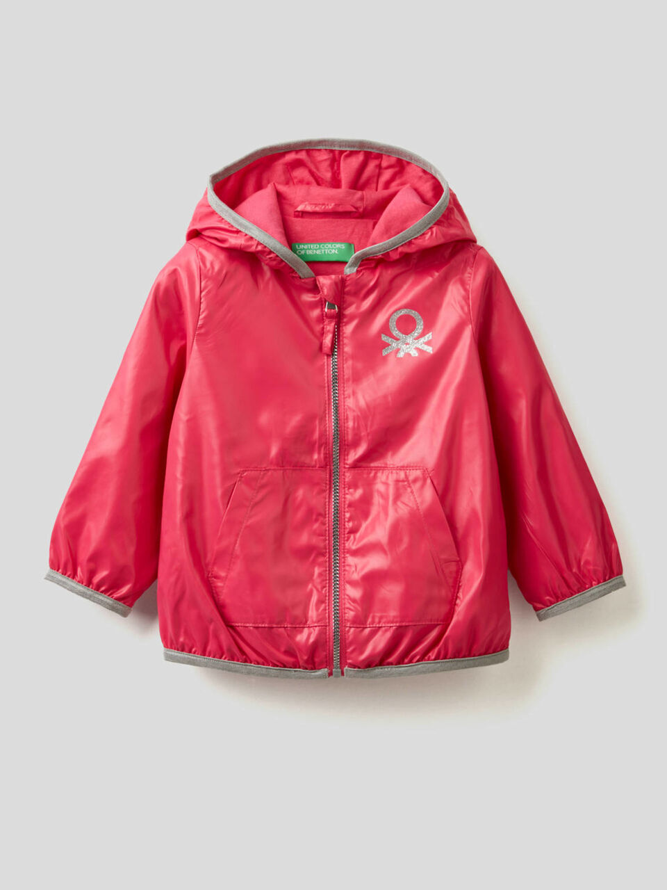 Jacket with zipper and hood image number null