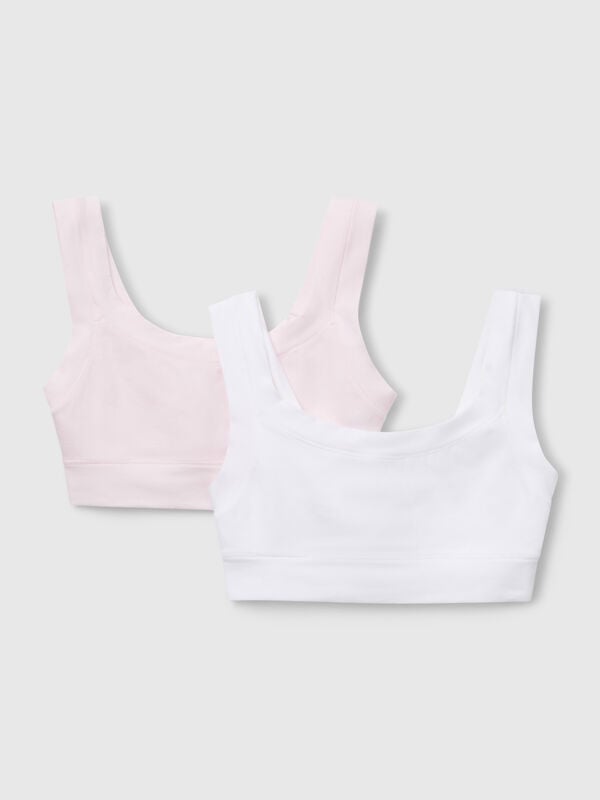 Two tops in super stretch cotton Junior Girl