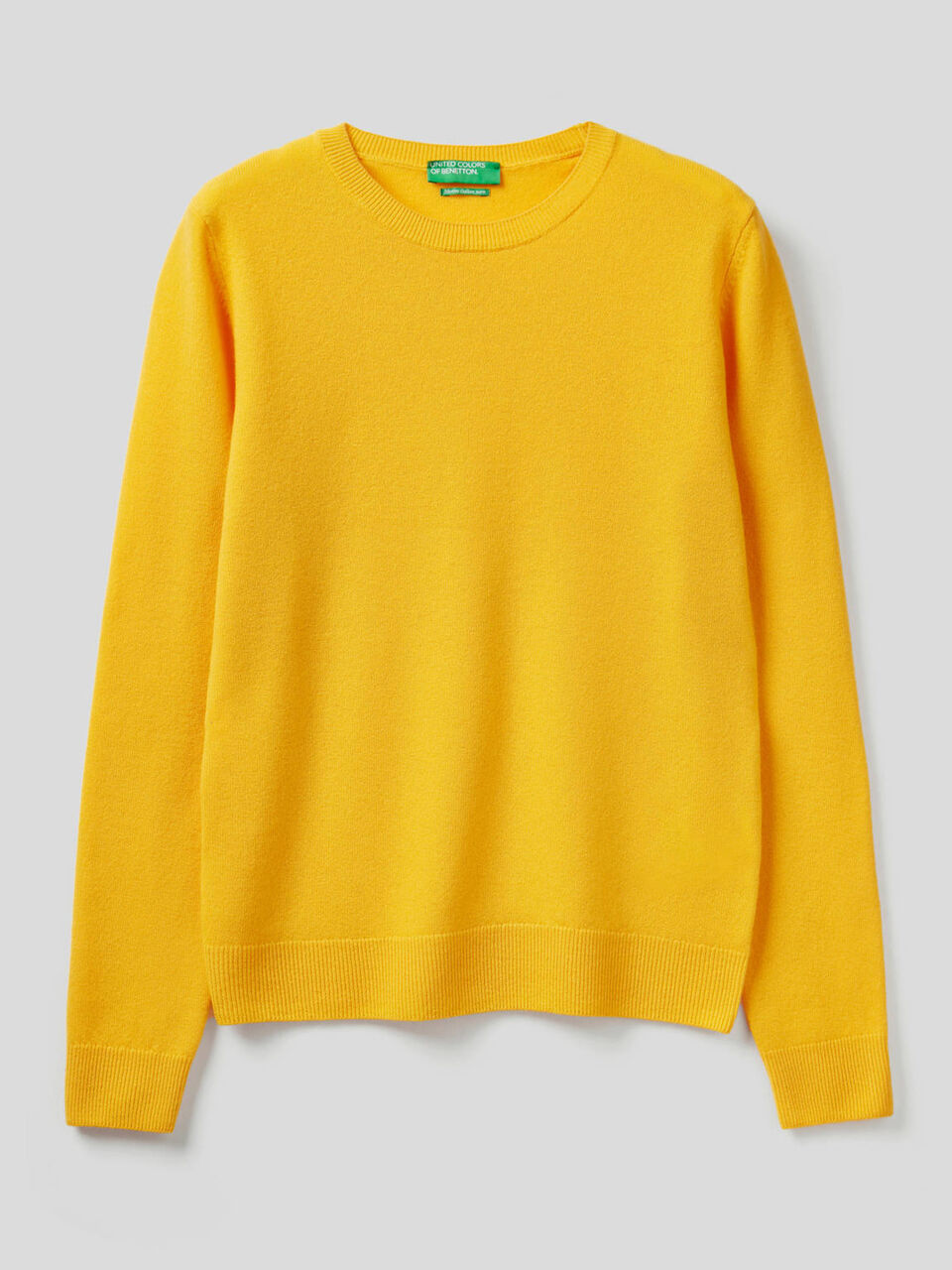 Crew neck sweater in Merino wool image number 1