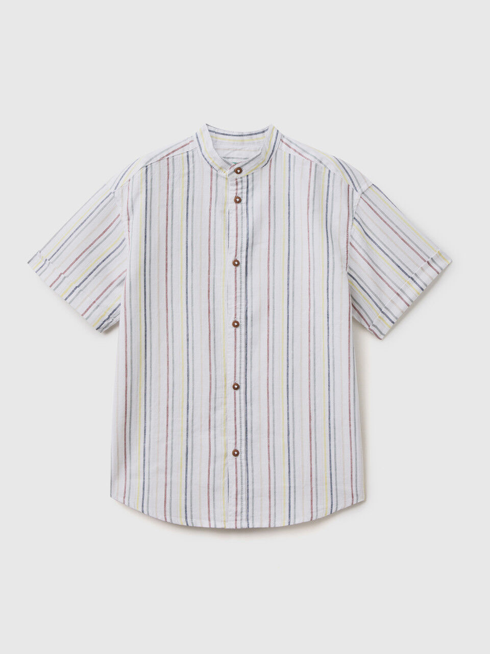 Striped shirt in linen blend
