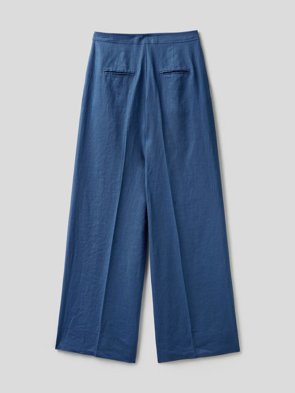 Palazzo trousers in 100% linen image number 2