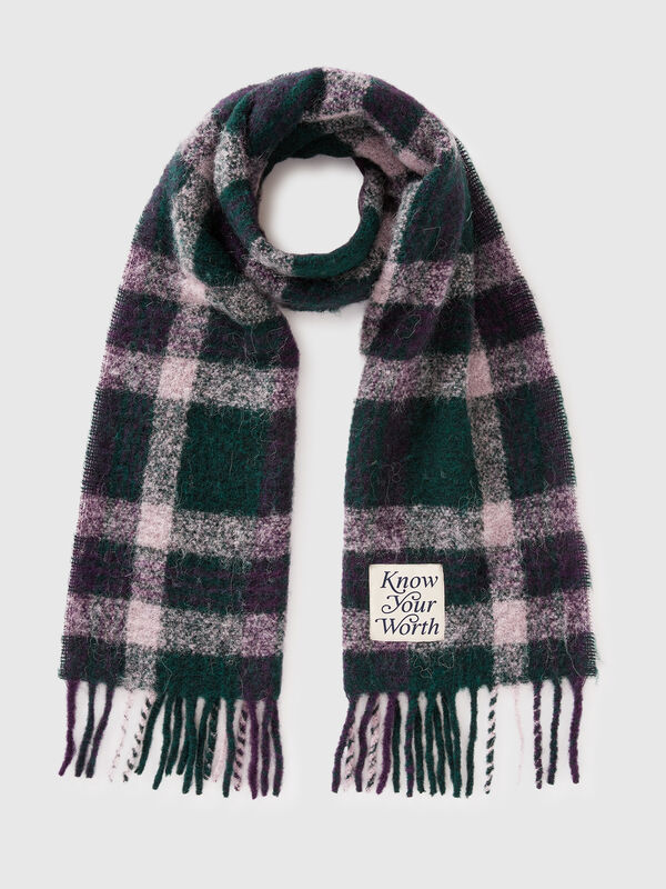 Scottish scarf in alpaca and wool blend Women