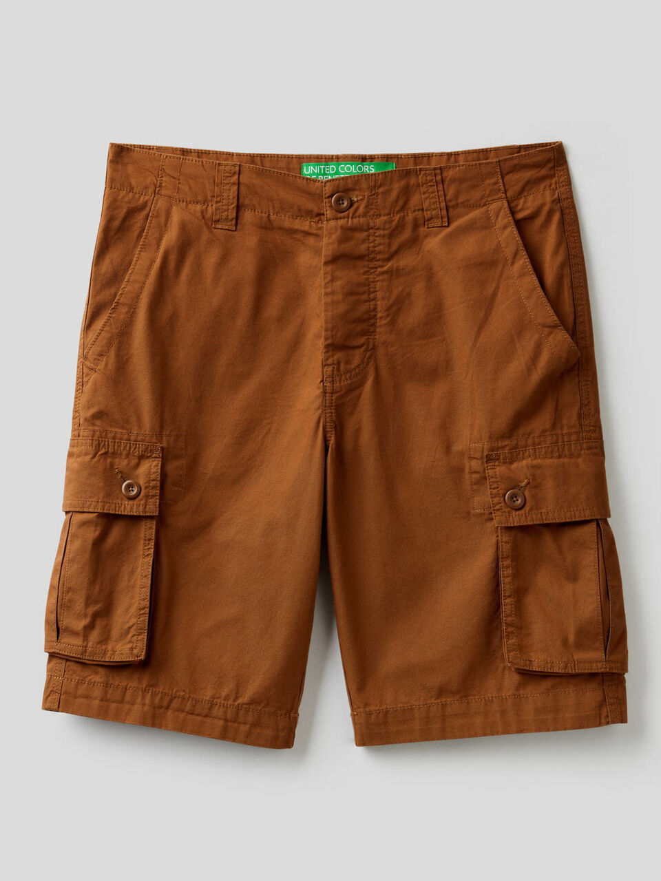 Cargo bermudas in pure cotton image number 1