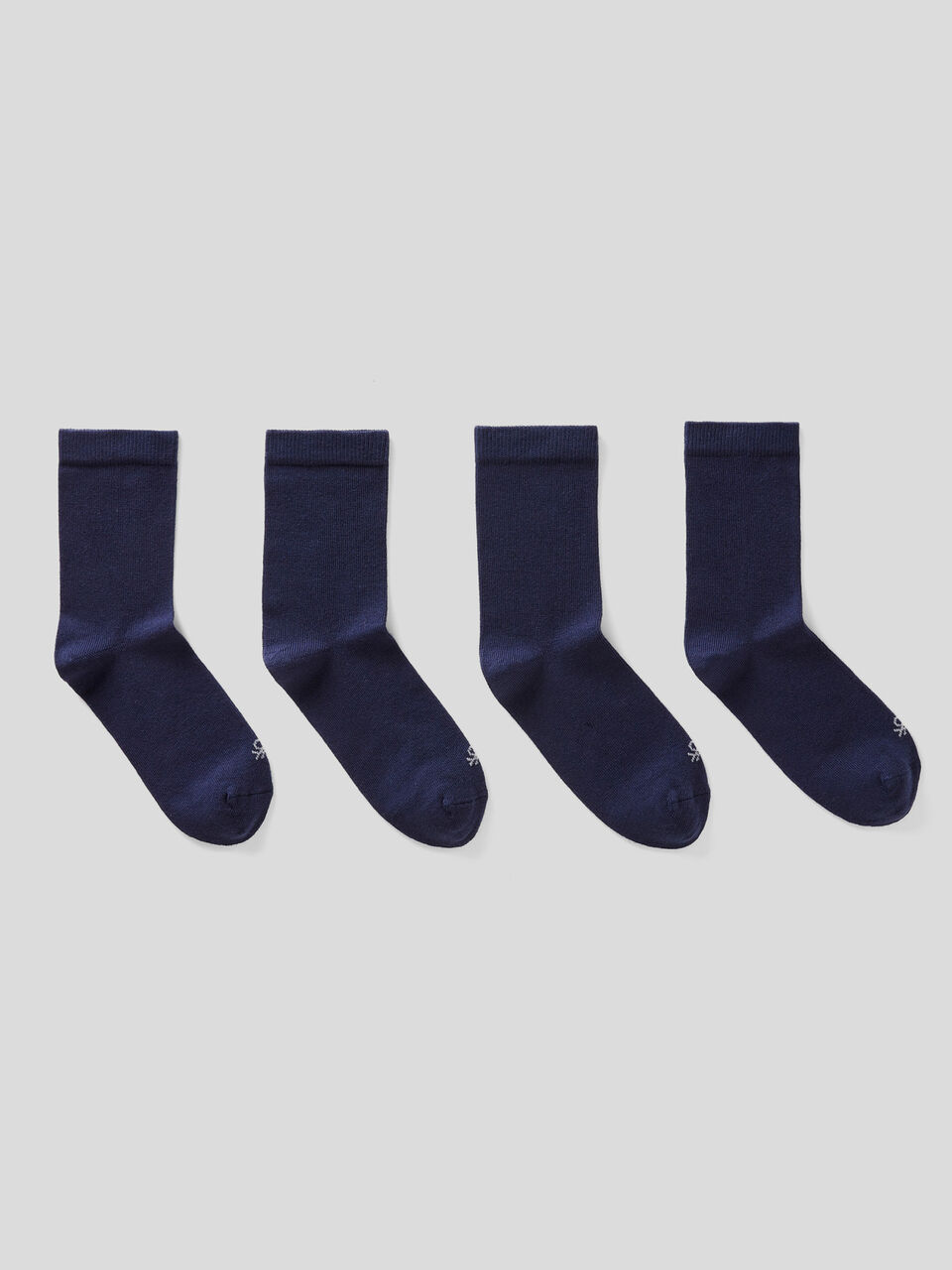 Four pairs of socks in organic stretch cotton image number 1