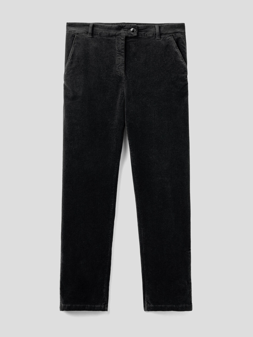Chino trousers in velvet image number 1