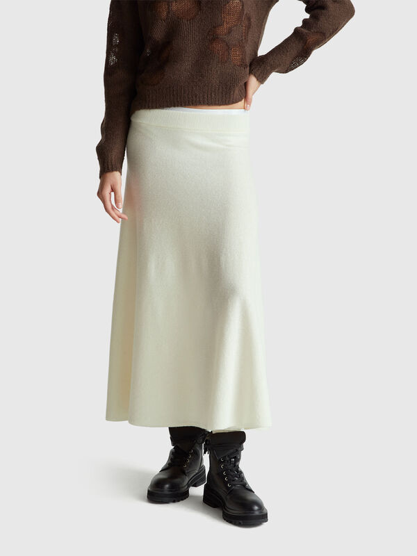 Knit midi skirt Women