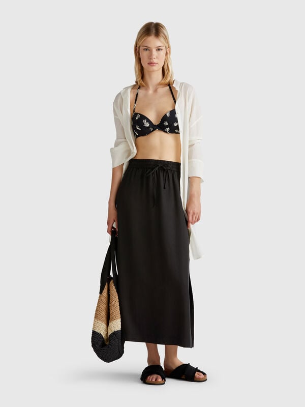 Flowy midi skirt Women