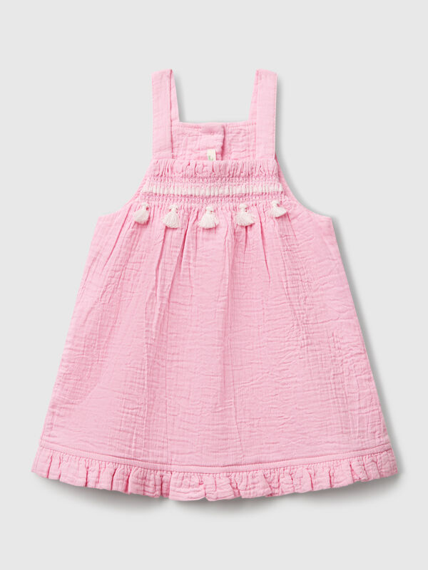 Dungaree dress with tassels New Born (0-18 months)