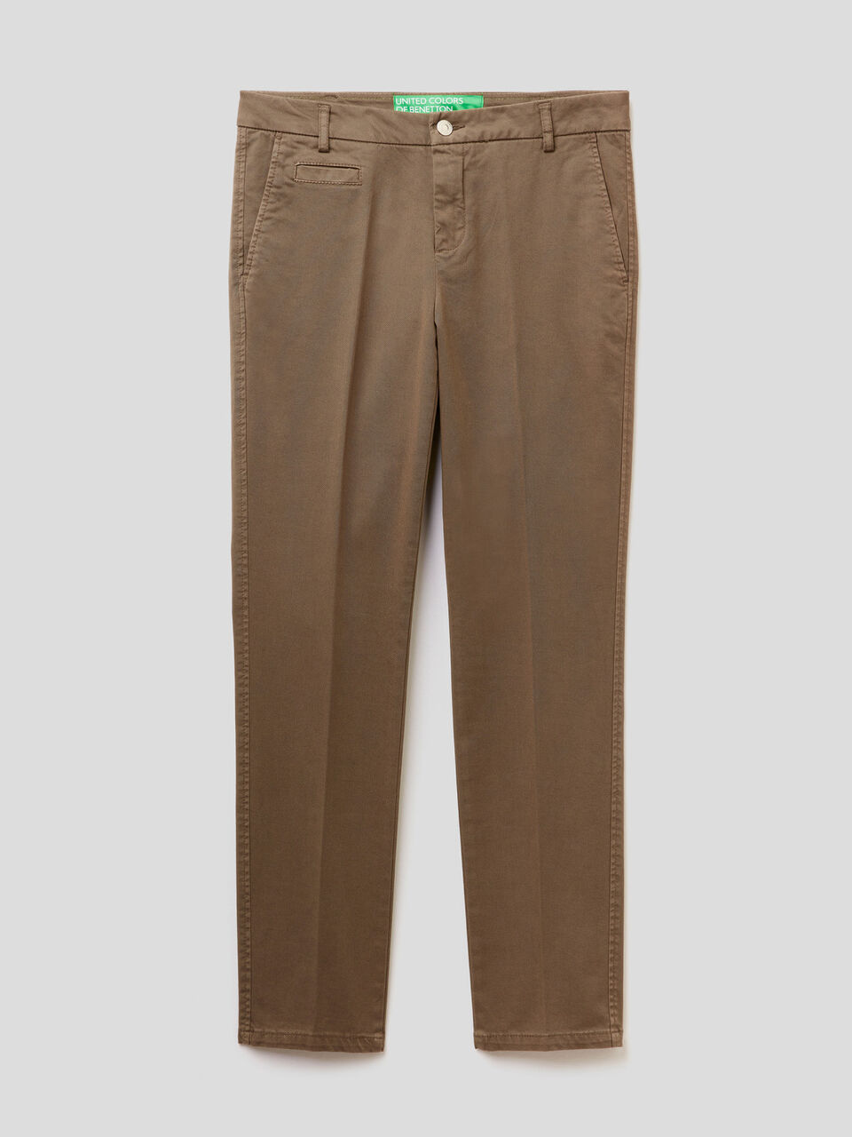 Slim fit cotton chinos image number 1