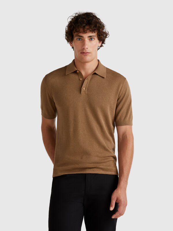 Polo in hemp blend Men